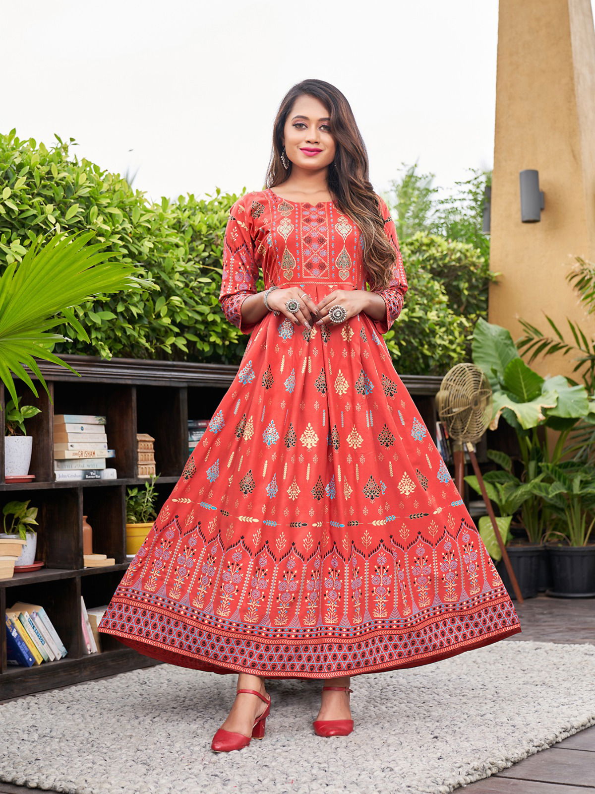 Akansha Vol 1 By Rangjyot Rayon Anarkali Kurtis Catalog